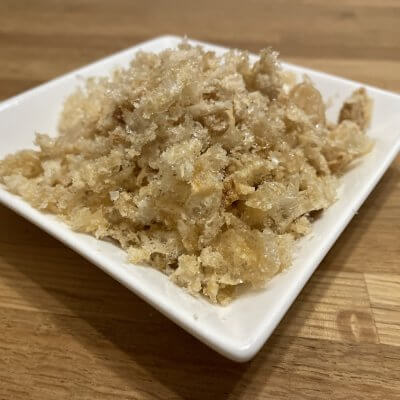 Crushed Chicharron for dressing of Palabok