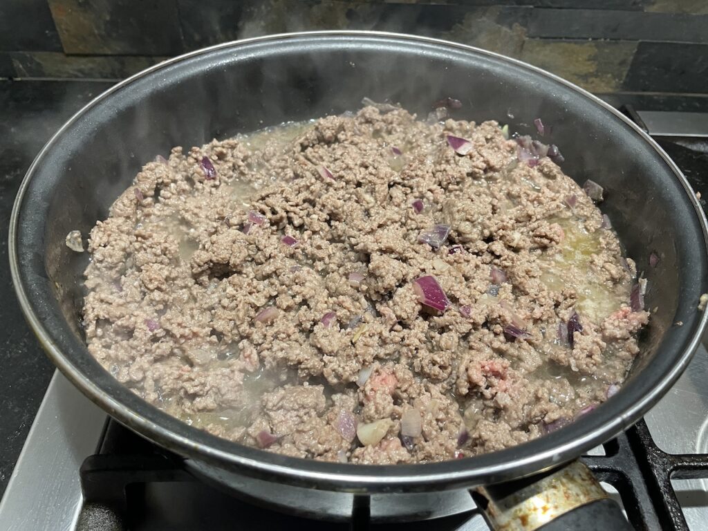 Add the Ground Beef until brown for. Taco Recipe