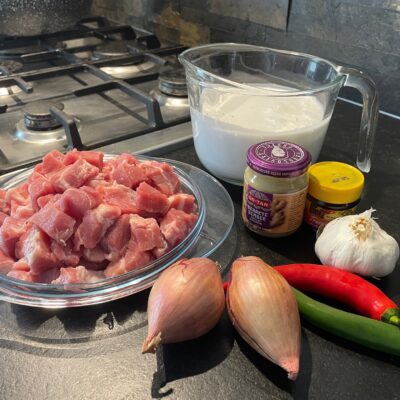 Ingredients needed for Bicol Express recipe