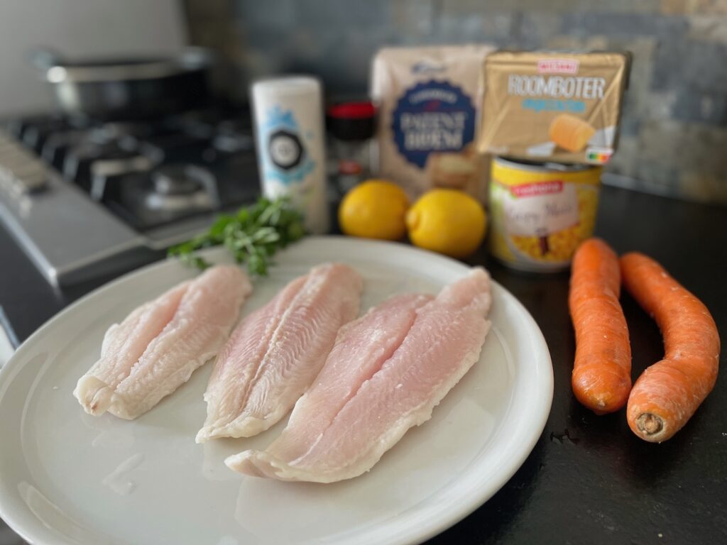 Ingredients for Fish Fillet with Lemmon Butter Sauce