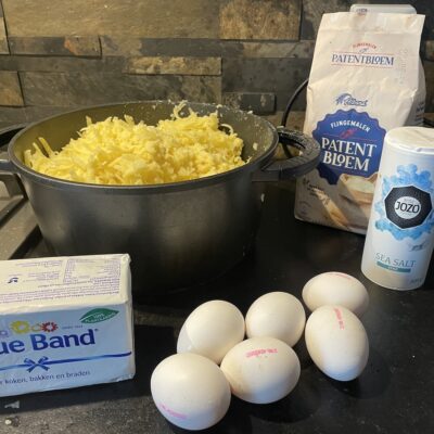Ingredients needed for Potato Pancakes