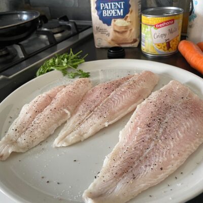 Marinade Fish Fillet with Salt and Pepper